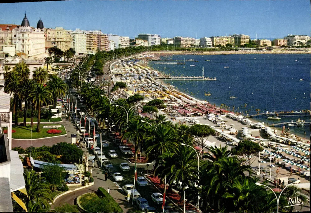 Cannes — A Croisette e as praias — Edições Rella - Frente