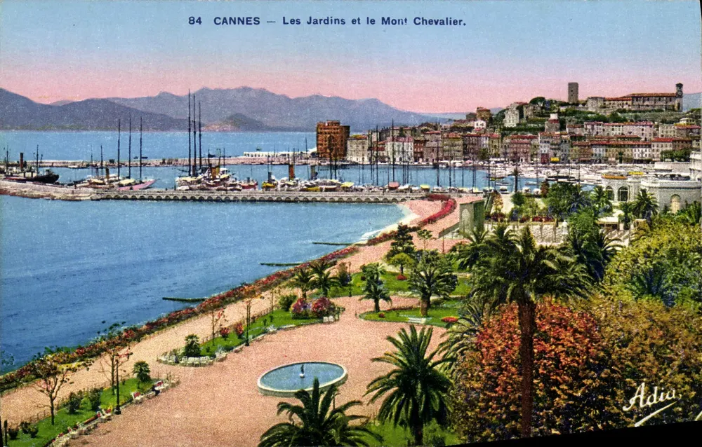 CANNES — Die Gärten und der Mont Chevalier — Adia, n°84 - Vorderseite