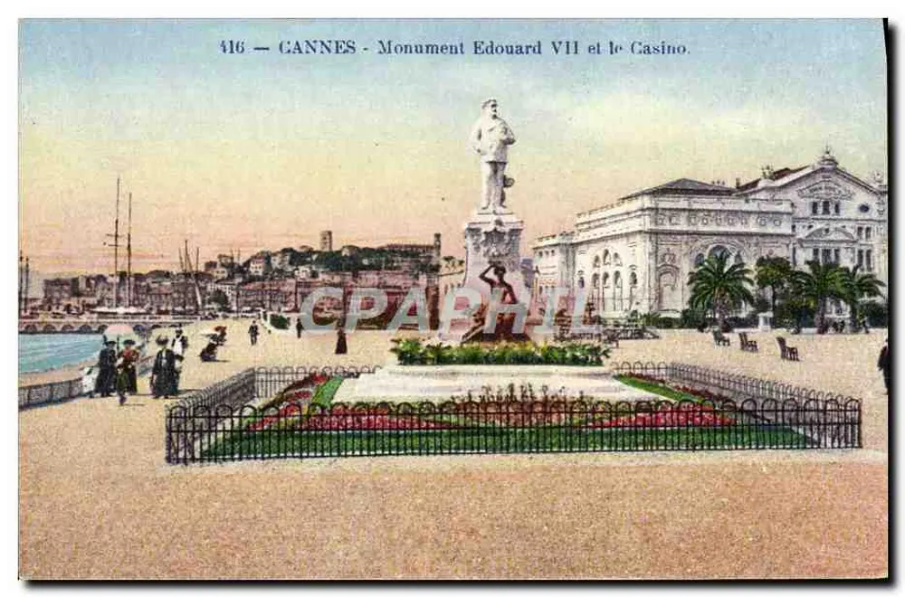 CANNES - Denkmal für Edward VII und das Casino - Vorderseite
