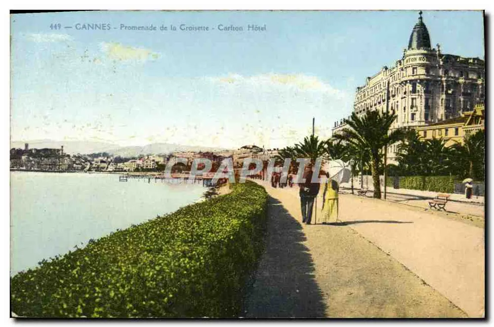 CANNES — Promenade de la Croisette — Carlton Hôtel - Vorderseite