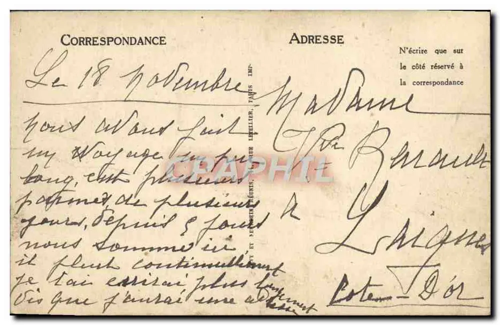 CANNES — La Croisette und der Mont Chevalier — LL - Rückseite