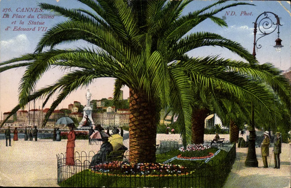 Cannes. Die Place du Casino und die Statue von Edward VII — ND. Foto Nr. 276 - Vorderseite