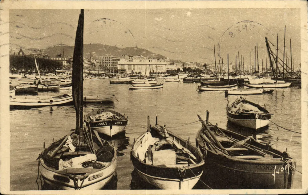 Cannes — Der Hafen und das Casino — Les Éditions d'Art Y. Vérité, Paris - Vorderseite
