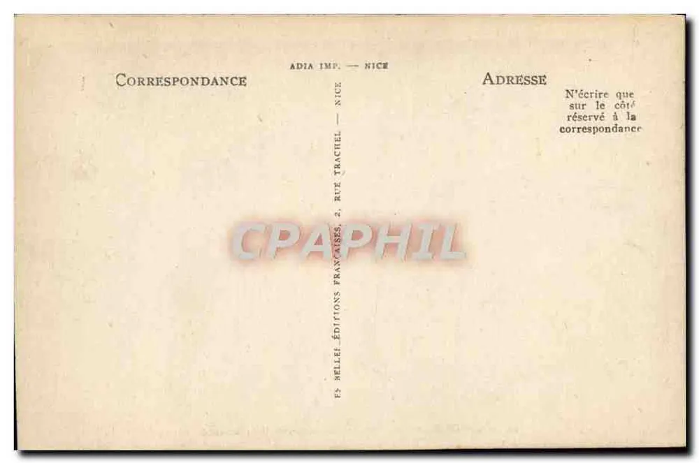 CANNES — Der Hafen und die Freizeitboote — ADIA IMP. — NICE - Rückseite