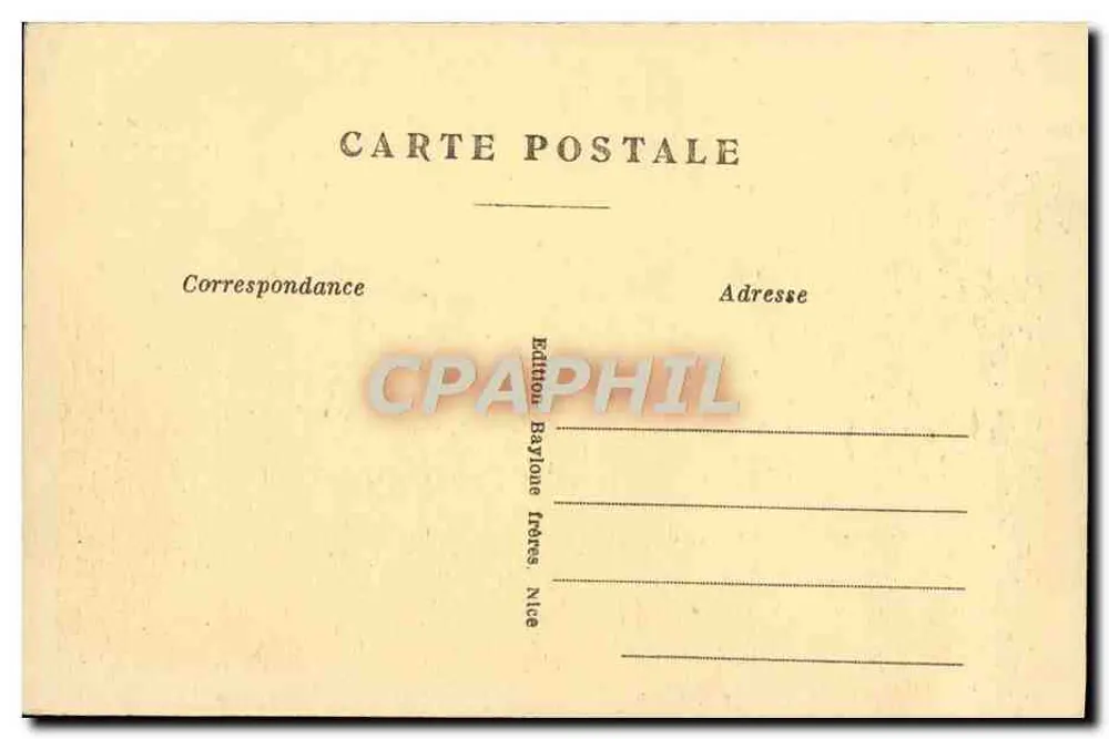 CANNES — Der Hafen und der Mont Chevalier — B. F. — n° 500 - Rückseite