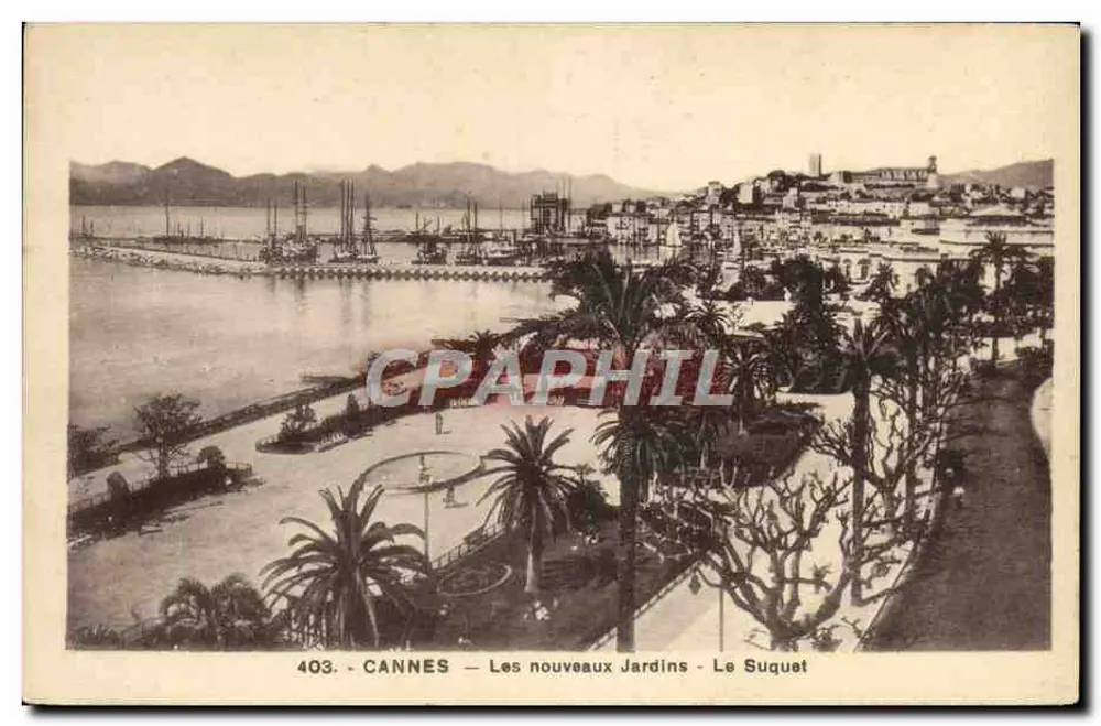 CANNES — Die neuen Gärten — Le Suquet — n°403 — L. Gilletta, Nice - Vorderseite