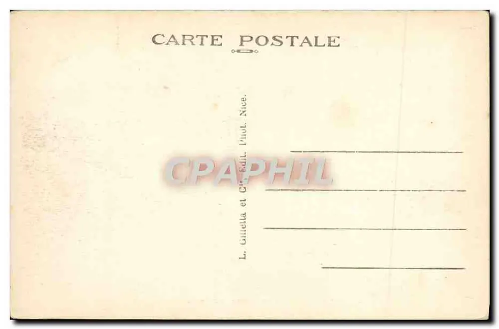 CANNES — Die neuen Gärten — Le Suquet — n°403 — L. Gilletta, Nice - Rückseite
