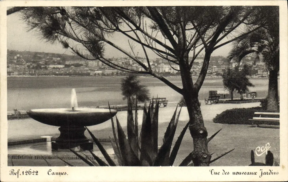 Cannes — Ansicht der neuen Gärten — Bef.12622, Verlag CAP - Vorderseite