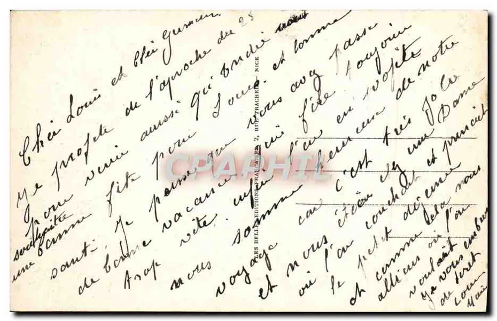Cannes — Ansicht der neuen Gärten — Bef.12622, Verlag CAP - Rückseite