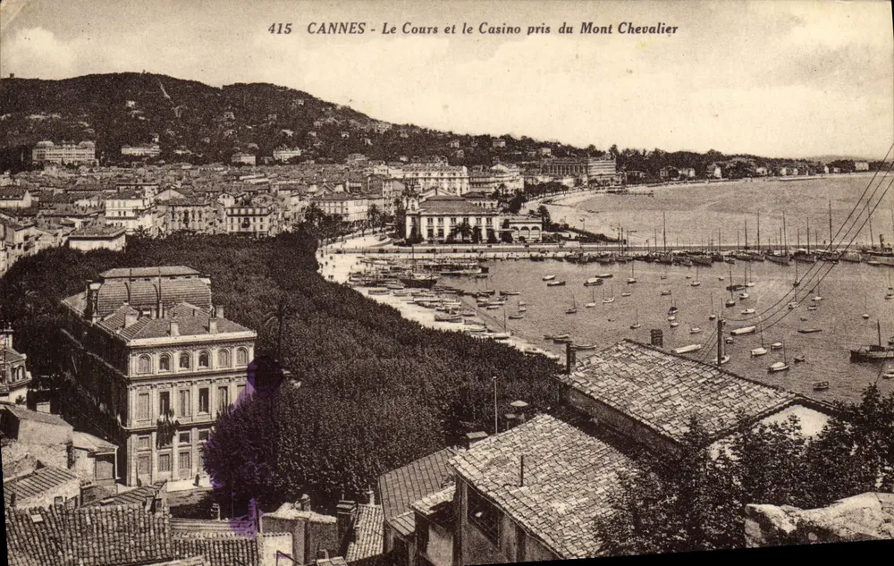 CANNES - Der Cours und das Casino vom Mont Chevalier — anonymer Verlag, n° 415 - Vorderseite