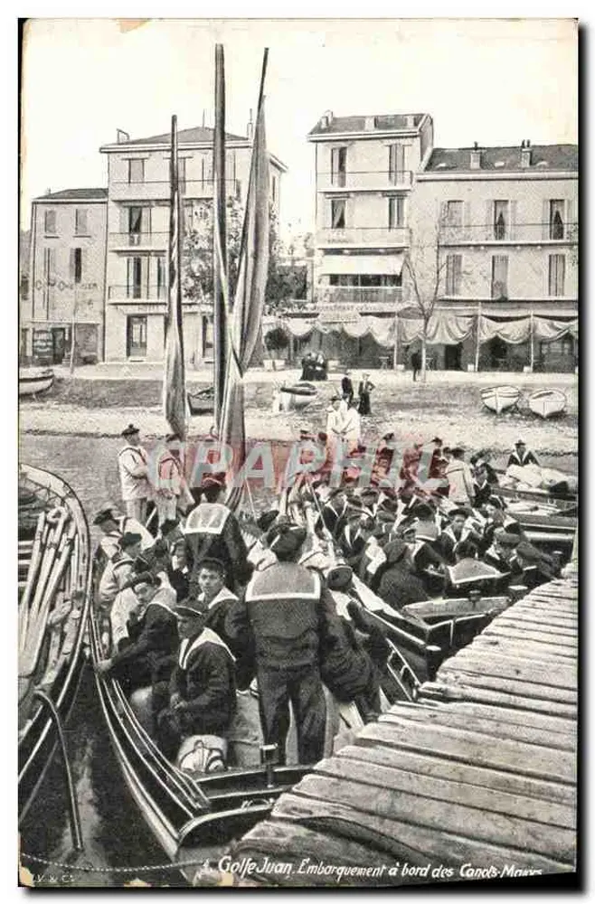 Golfe Juan — Anmeldung an Bord der Canots-Maures — Verlag AQUA PHOTO L.V. & Ch - Vorderseite