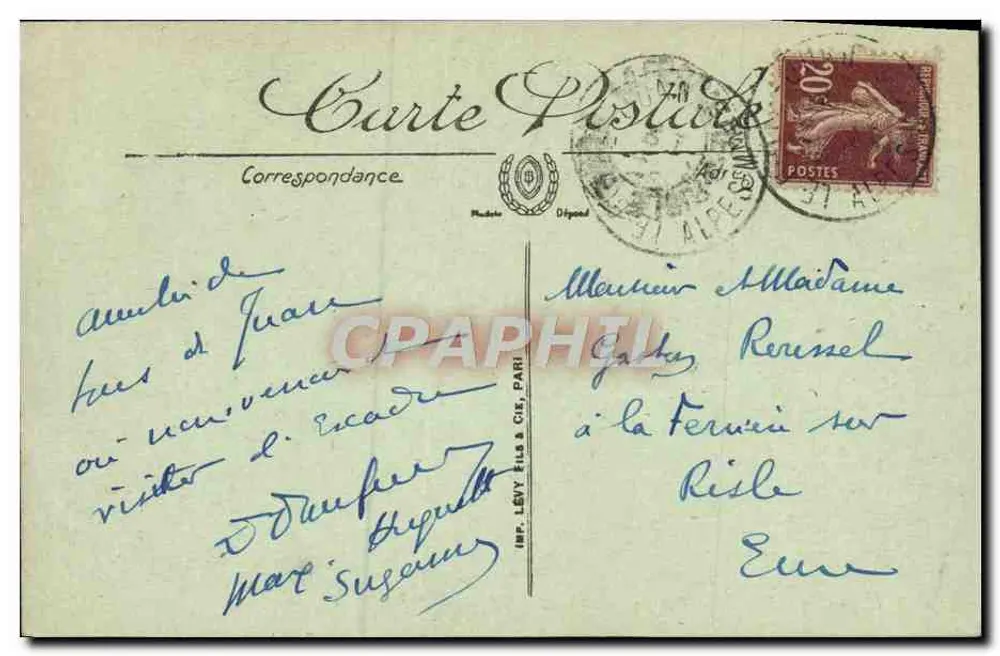 Golfe Juan — Ogólny widok — LL. — Sélectia - Rewers