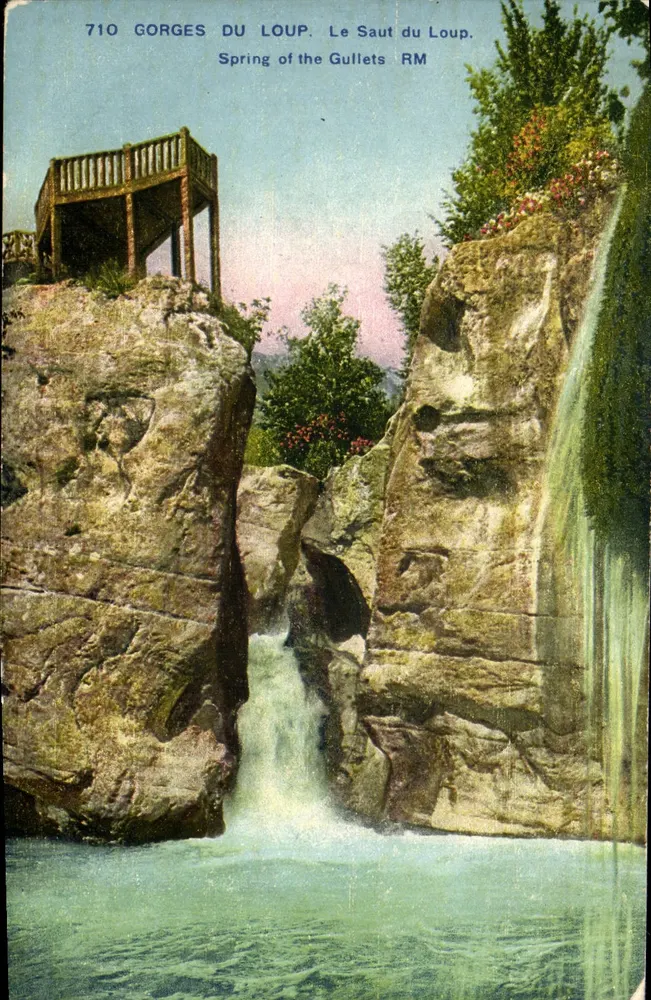 Gorges do Lobo — O Salto do Lobo — Editor Rostan & Minier, Nice, n° 710 - Frente