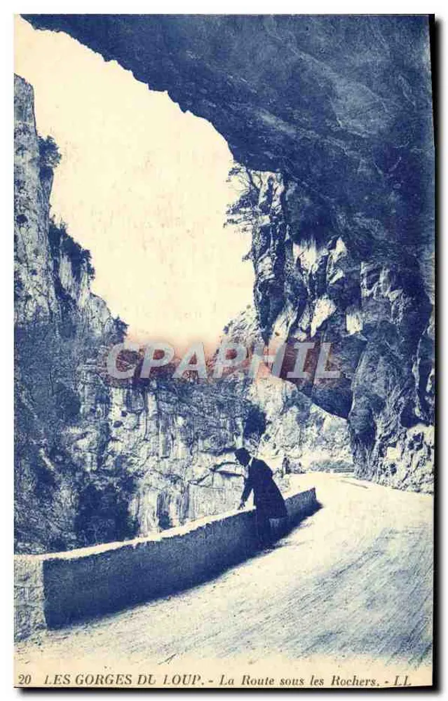 Die Gorges du Loup — Der Weg unter den Felsen — LL, n°20 - Vorderseite
