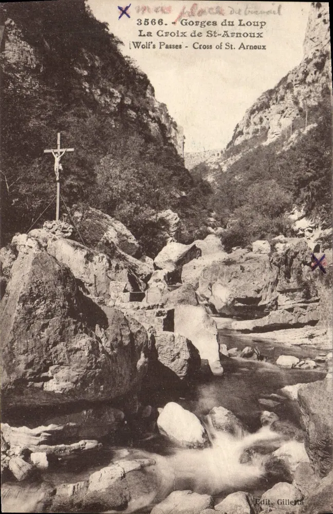 Gorges do Lobo — A Cruz de São Arnoux — J. Gilletta, n° 3566 - Frente