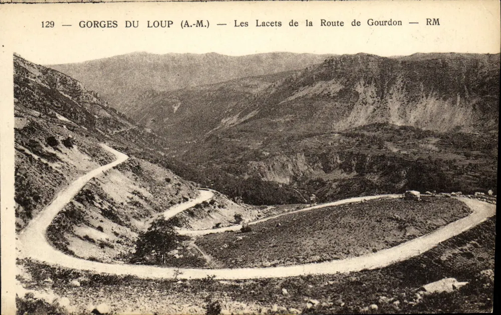 Loup Gorges (A.-M.) — Die Kurven der Gourdonstraße — RM — n°129 - Vorderseite
