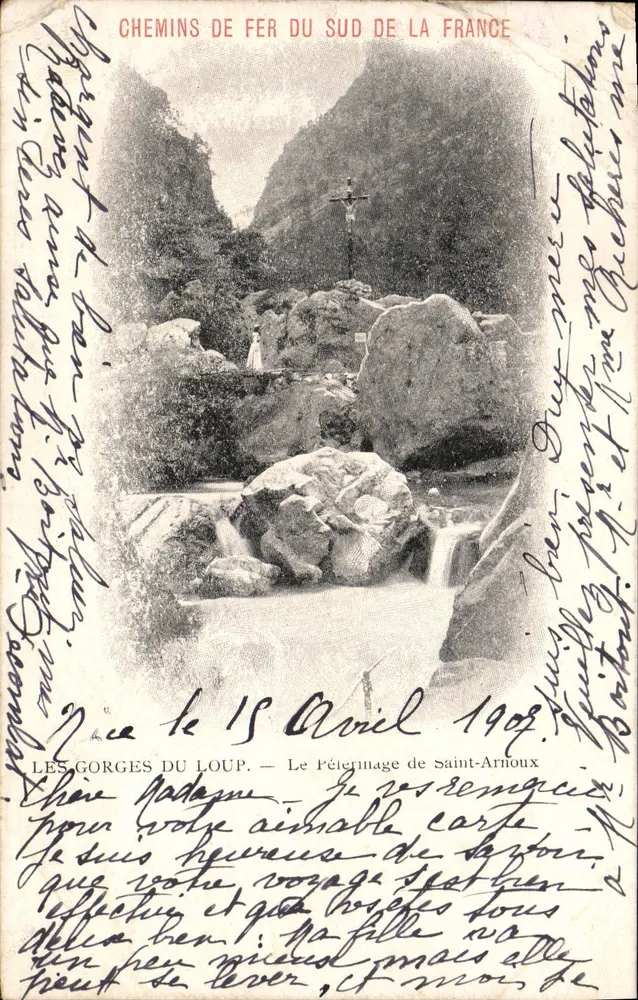 Gorges du Loup — Le Pèlerinage de Saint-Arnoux — Chemins de Fer du Sud de la France - Vorderseite