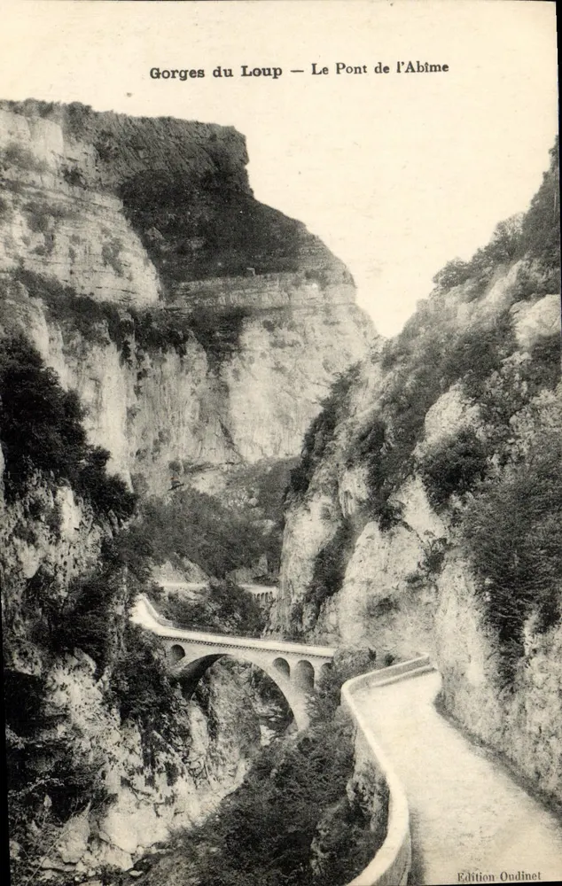 Gorges do Loup — O Ponte de l'Abîme — Édition Oudinet - Frente