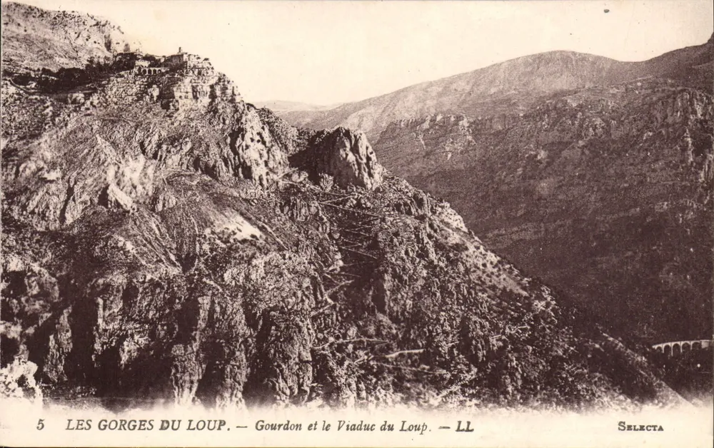Die Gorges du Loup — Gourdon und der Viaduc du Loup — Selecta - Vorderseite