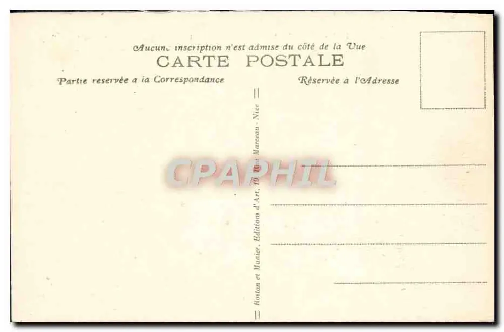 Viadukt von Caramel — Route von Menton nach Sospel — Verlag: Hostan et Munier, Nice - Rückseite