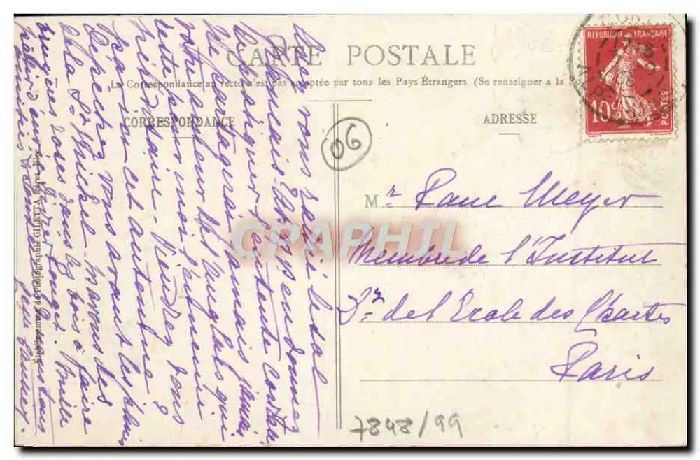 Ruínas de CHATEAUNEUF — Entorno de NICE — Edição Gifetta, fot. Nice - Verso