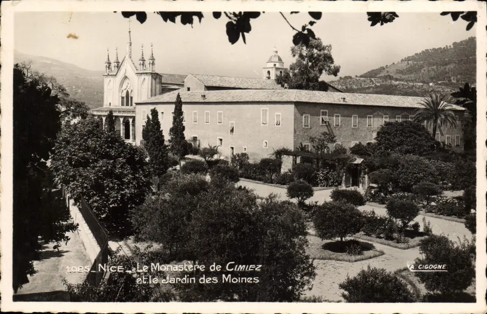Nice — Das Kloster Cimiez und der Gärtnerhof — A CIGOGNE - Vorderseite
