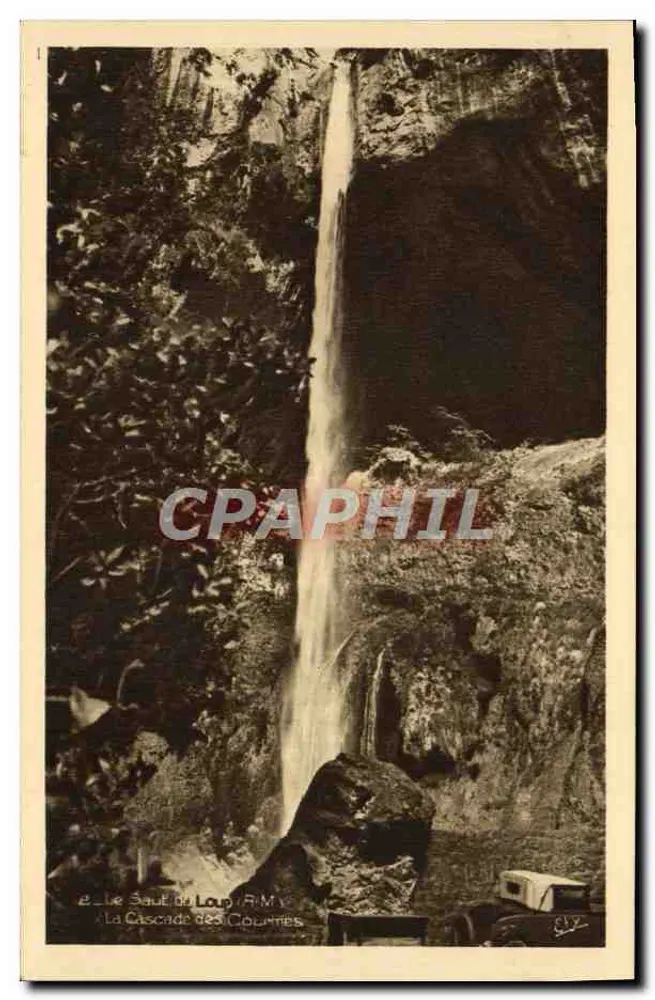 O Salto do Lobo (A.-M.) — A Cascata das Courmes — Edição E. Almayrac - Frente