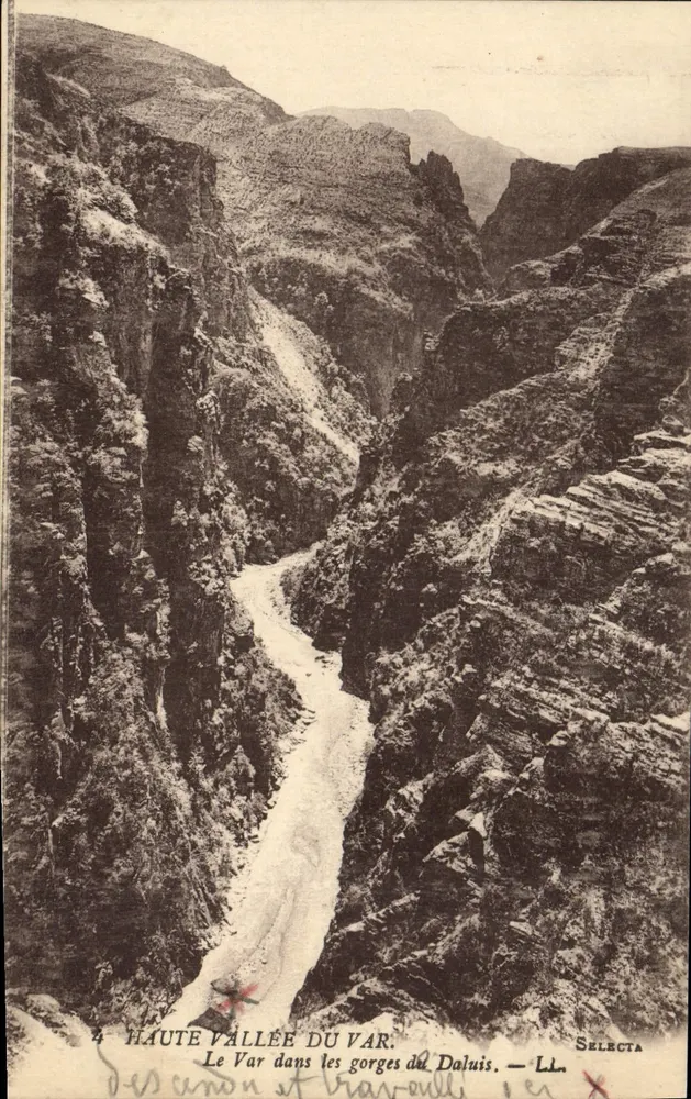 Hohe Tal des Var — Der Var in den Schluchten des Daluis — Selecta - Vorderseite