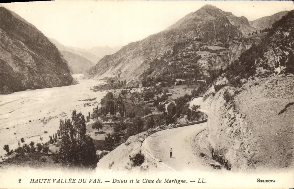 Hohe Tal des Var — Daluis und die Cime du Martigna — Selecta - Vorderseite