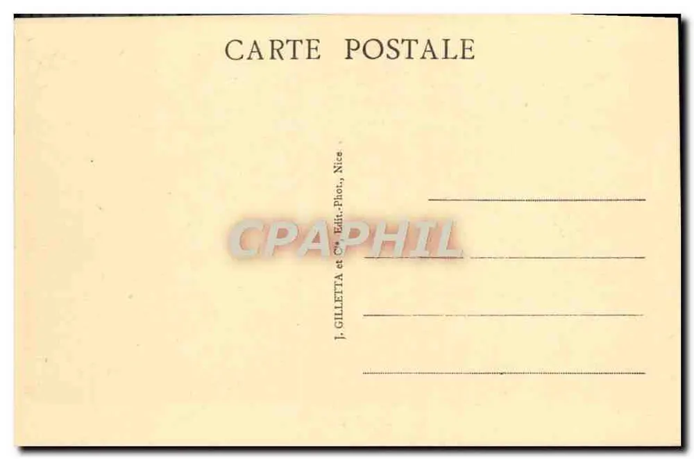The Escarène (A.-M.) — Der Viadukt und der Bahnhof Nice-Coni — Verlag Gilletta - Rückseite