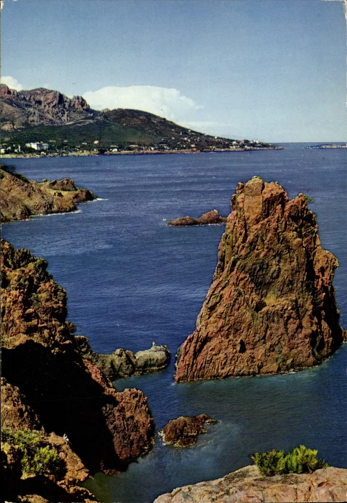 Cannes - L'Estérel e suas rochas vermelhas — Edições S.E.P.T. 35, Mexichrome, n°36/98 - Frente