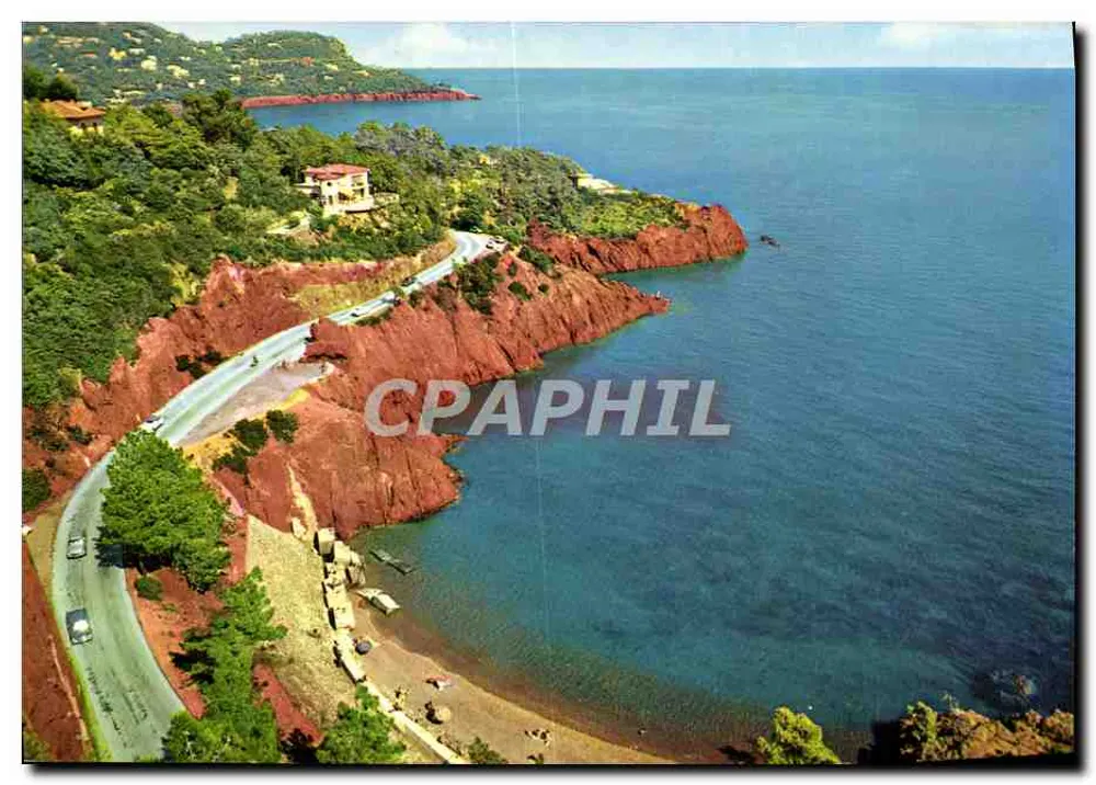 A Corniche d'Or - Rochas vermelhas de Estérel — Côte d'Azur - Frente