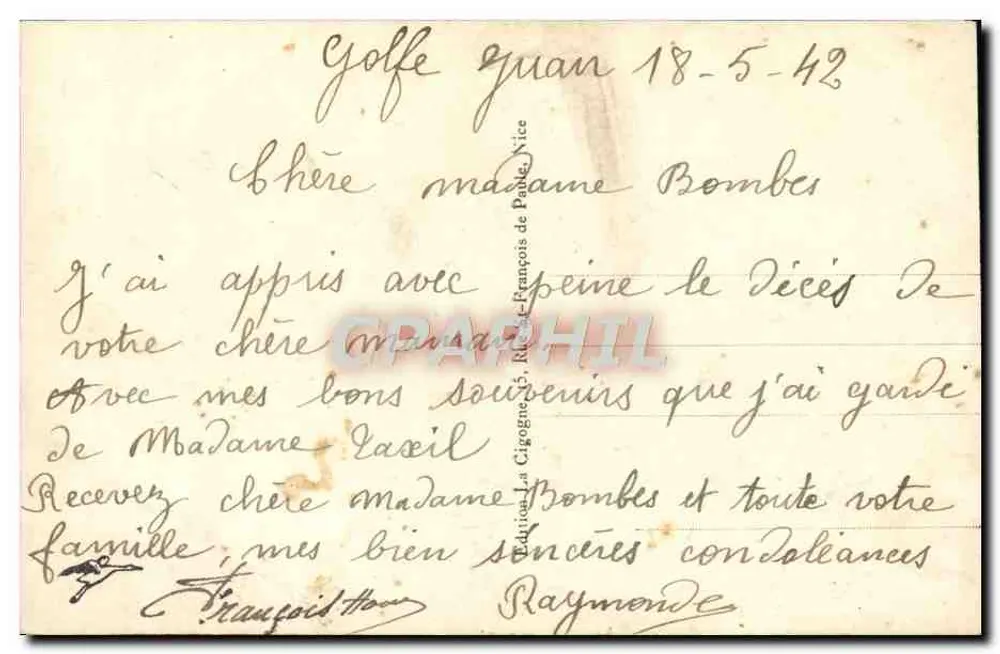 Golfe-Juan — A Esquadra e o Desembarque — 1884 - Verso