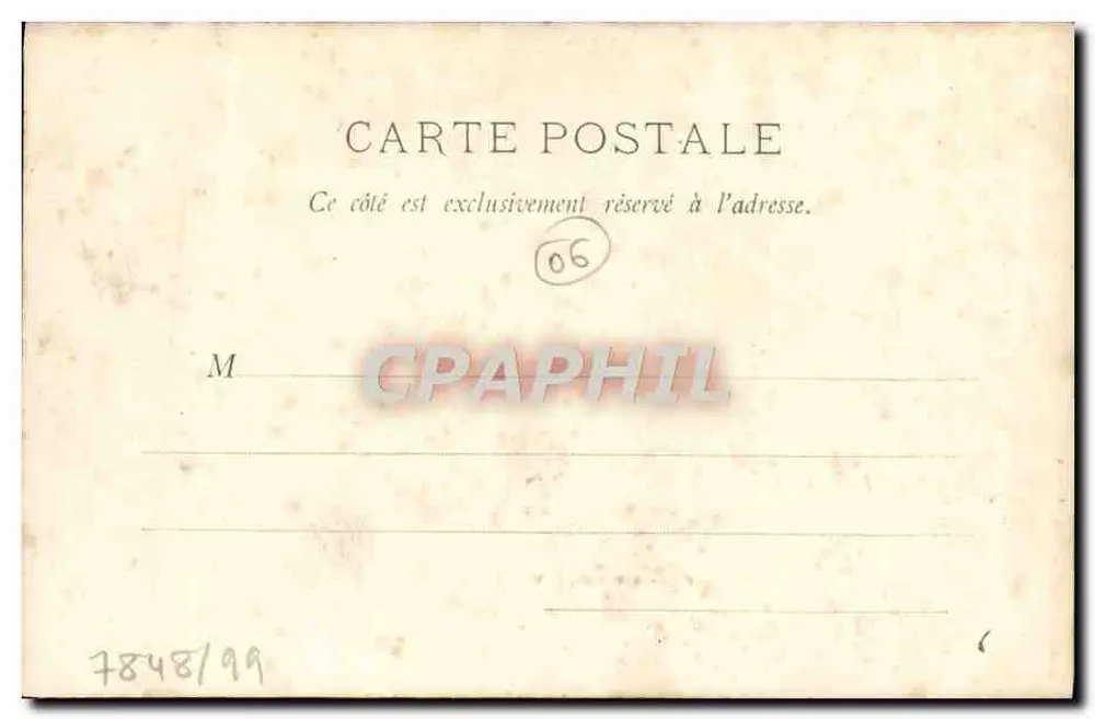 Grasse — Vista Geral — P. L. Maillau, editor, Cannes, n.º 91 - Verso