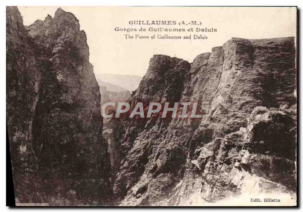 Gorges de Guillaume et Daluis (A.-M.) — Verlag Gilletta - Vorderseite