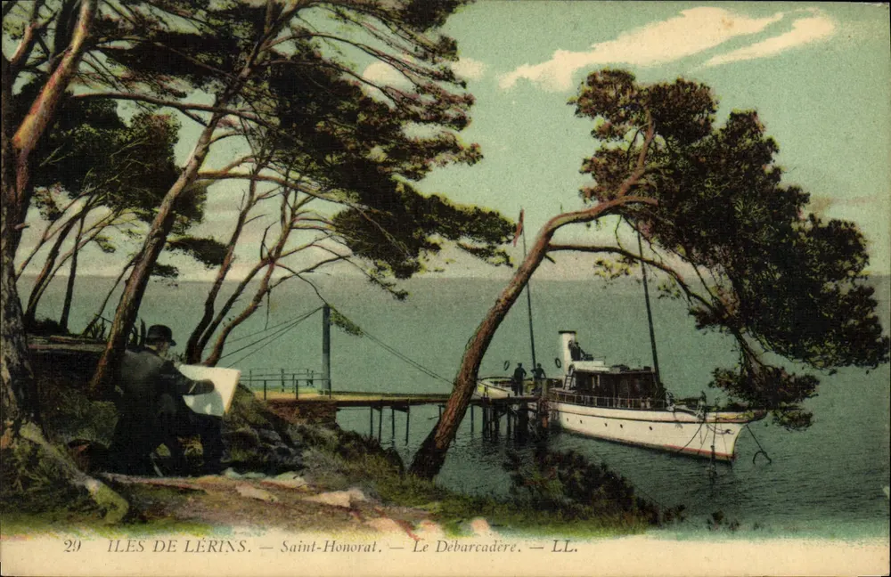 Inseln Lérins — Saint-Honorat — Der Landungssteg — LL. - Vorderseite