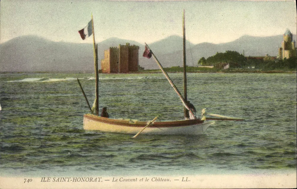 Ilha de Saint-Honorat — O Convento e o Castelo — LL. — n°740 - Frente