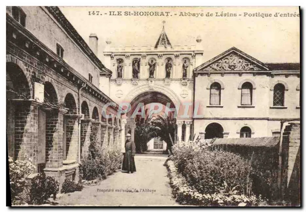 Insel Saint-Honorat - Abtei Lérins - Eingangspforte - Vorderseite