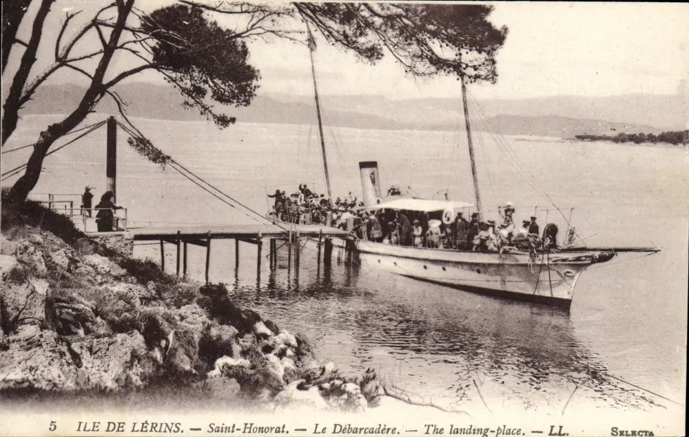 Ile de Lérins — Saint-Honorat — Le Débarcadère — éditeur SELECTA, n°5 - Vorderseite