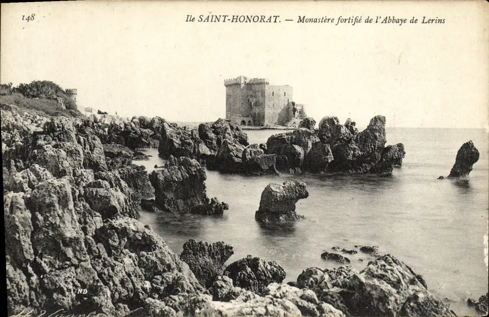 Insel SAINT-HONORAT — Verfestigtes Kloster der Abtei Lerins — ND, Fotografie - Vorderseite