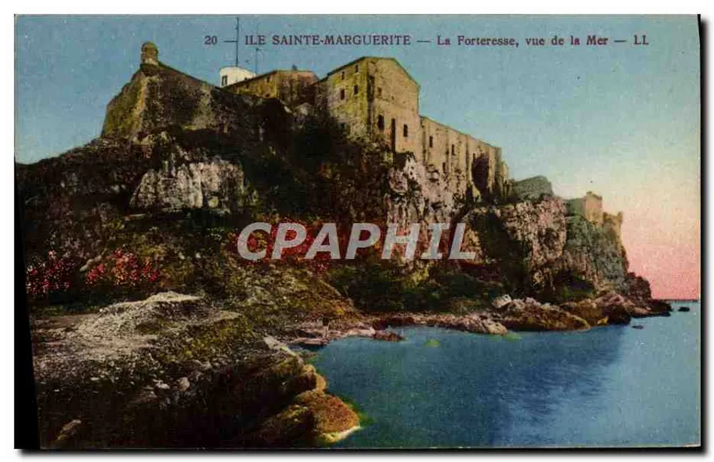 Insel Sainte-Marguerite — Die Festung, Blick vom Meer — LL - Vorderseite