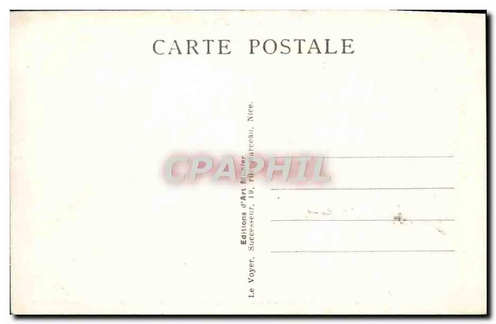 Cannes — Ile Sainte-Marguerite (Gefängnis des Mannes im Eisenmasken) — Photo Munier, Nr. 104 - Rückseite