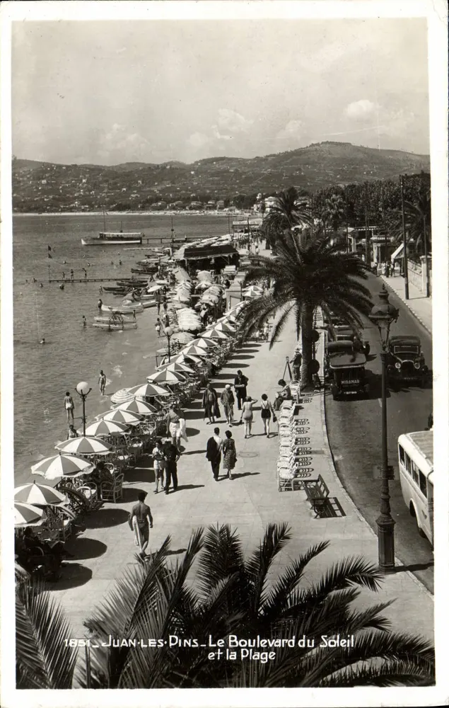 Juan-les-Pins — Le Boulevard du Soleil und die Strände — Ausgabe « La Cigogne », 15 rue St-François-de-Paula, NICE - Vorderseite