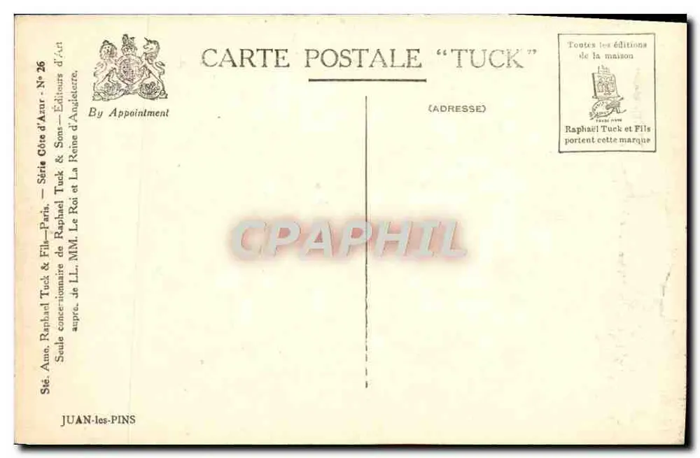 Juan-les-Pins — Cienista plaża z sosnami — Sibyl, wydawca - Rewers