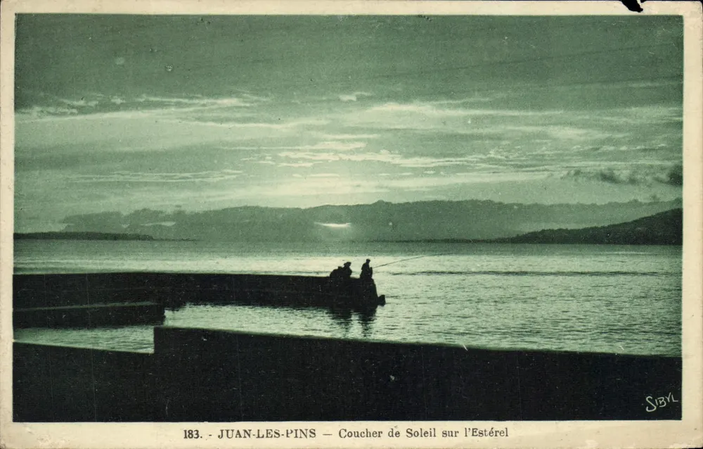 Juan-les-Pins — Pôr do Sol sobre o Estérel — SIBYL, n°183 - Frente