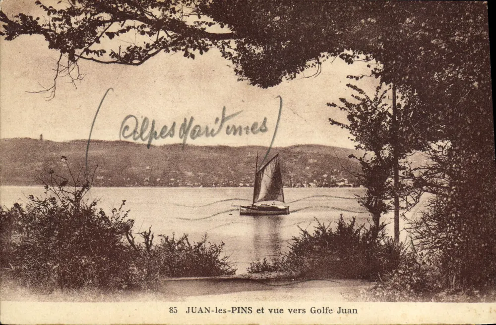 Juan-les-Pins und Blick Richtung Golfe Juan — Alpes-Maritimes, n°85 - Vorderseite