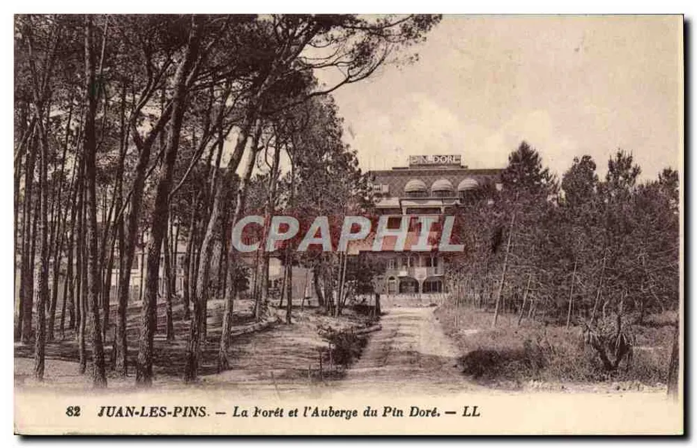 Juan-les-Pins — Der Wald und die Auberge du Pin Doré — LL - Vorderseite