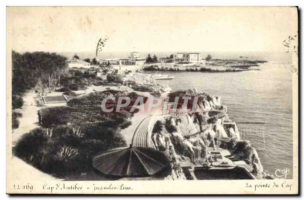 Cap d'Antibes - Juan-les-Pins. A ponta do Cap - Frente