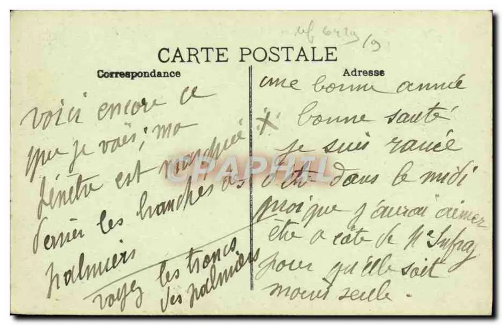 Hôtel Pension Louise — Juan-les-Pins (A-M.) — Cliché Bundographis - Rückseite