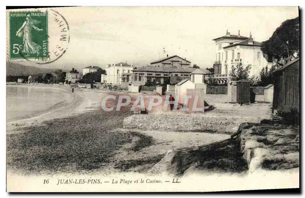 Juan-les-Pins — Die Strandpromenade und das Casino — LL. n°16 - Vorderseite